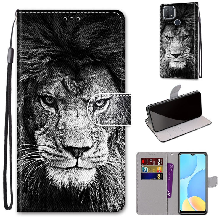 Coloured Drawing Cross Texture Horizontal Flip PU Leather Case with Holder & Card Slots & Wallet & Lanyard, For OPPO A9 (2020) / A5 (2020) / A11X / A11, For OPPO A15 / A15s, For OPPO A53 4G(2020) / A53s / A32 / A33 (2020)�������������������������������...