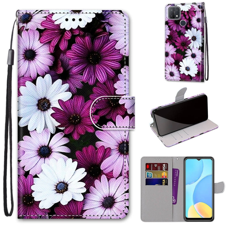 Coloured Drawing Cross Texture Horizontal Flip PU Leather Case with Holder & Card Slots & Wallet & Lanyard, For OPPO A9 (2020) / A5 (2020) / A11X / A11, For OPPO A15 / A15s, For OPPO A53 4G(2020) / A53s / A32 / A33 (2020)�������������������������������...