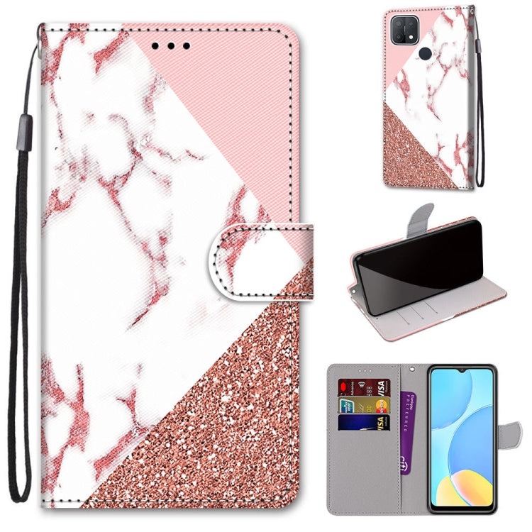Coloured Drawing Cross Texture Horizontal Flip PU Leather Case with Holder & Card Slots & Wallet & Lanyard, For OPPO A9 (2020) / A5 (2020) / A11X / A11, For OPPO A15 / A15s, For OPPO A53 4G(2020) / A53s / A32 / A33 (2020)�������������������������������...