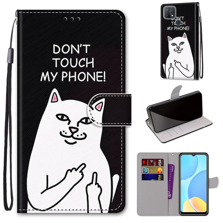 Coloured Drawing Cross Texture Horizontal Flip PU Leather Case with Holder & Card Slots & Wallet & Lanyard, For OPPO A9 (2020) / A5 (2020) / A11X / A11, For OPPO A15 / A15s, For OPPO A53 4G(2020) / A53s / A32 / A33 (2020)�������������������������������...