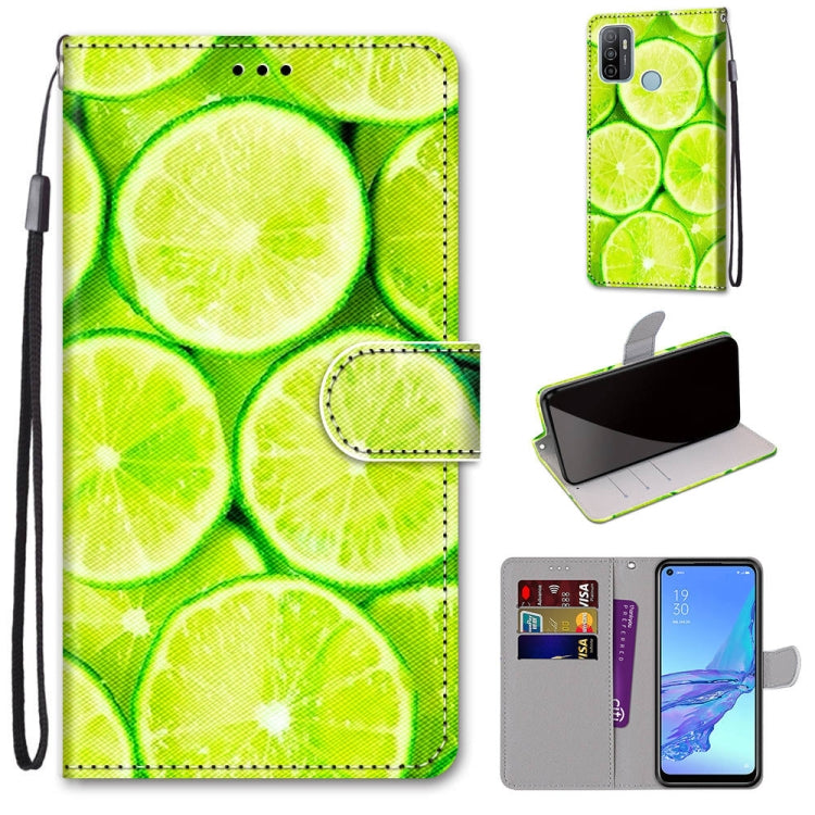 Coloured Drawing Cross Texture Horizontal Flip PU Leather Case with Holder & Card Slots & Wallet & Lanyard, For OPPO A9 (2020) / A5 (2020) / A11X / A11, For OPPO A15 / A15s, For OPPO A53 4G(2020) / A53s / A32 / A33 (2020)�������������������������������...