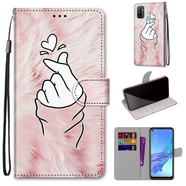 Coloured Drawing Cross Texture Horizontal Flip PU Leather Case with Holder & Card Slots & Wallet & Lanyard, For OPPO A9 (2020) / A5 (2020) / A11X / A11, For OPPO A15 / A15s, For OPPO A53 4G(2020) / A53s / A32 / A33 (2020)�������������������������������...