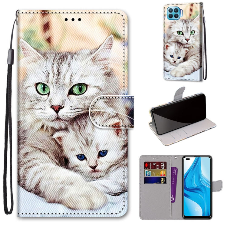 Coloured Drawing Cross Texture Horizontal Flip PU Leather Case with Holder & Card Slots & Wallet & Lanyard, For OPPO A9 (2020) / A5 (2020) / A11X / A11, For OPPO A15 / A15s, For OPPO A53 4G(2020) / A53s / A32 / A33 (2020)�������������������������������...