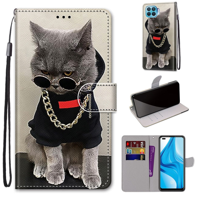 Coloured Drawing Cross Texture Horizontal Flip PU Leather Case with Holder & Card Slots & Wallet & Lanyard, For OPPO A9 (2020) / A5 (2020) / A11X / A11, For OPPO A15 / A15s, For OPPO A53 4G(2020) / A53s / A32 / A33 (2020)�������������������������������...