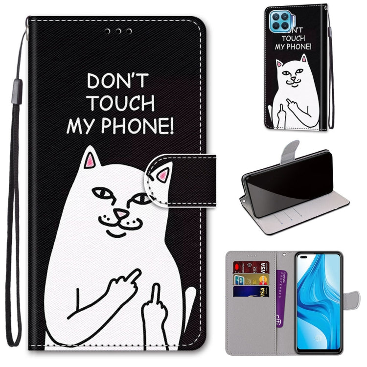 Coloured Drawing Cross Texture Horizontal Flip PU Leather Case with Holder & Card Slots & Wallet & Lanyard, For OPPO A9 (2020) / A5 (2020) / A11X / A11, For OPPO A15 / A15s, For OPPO A53 4G(2020) / A53s / A32 / A33 (2020)�������������������������������...