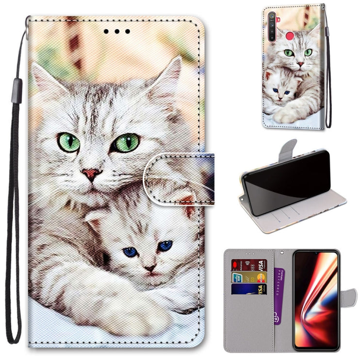 Coloured Drawing Cross Texture Horizontal Flip PU Leather Case with Holder & Card Slots & Wallet & Lanyard, For OPPO Realme 5 / 5s / 5i / C3 / C3i / 6i / Narzo10 / 10A / 20A, For OPPO Realme C15 / C12 / C25 / 7i (Global) / Narzo 20 / 30A���������������...