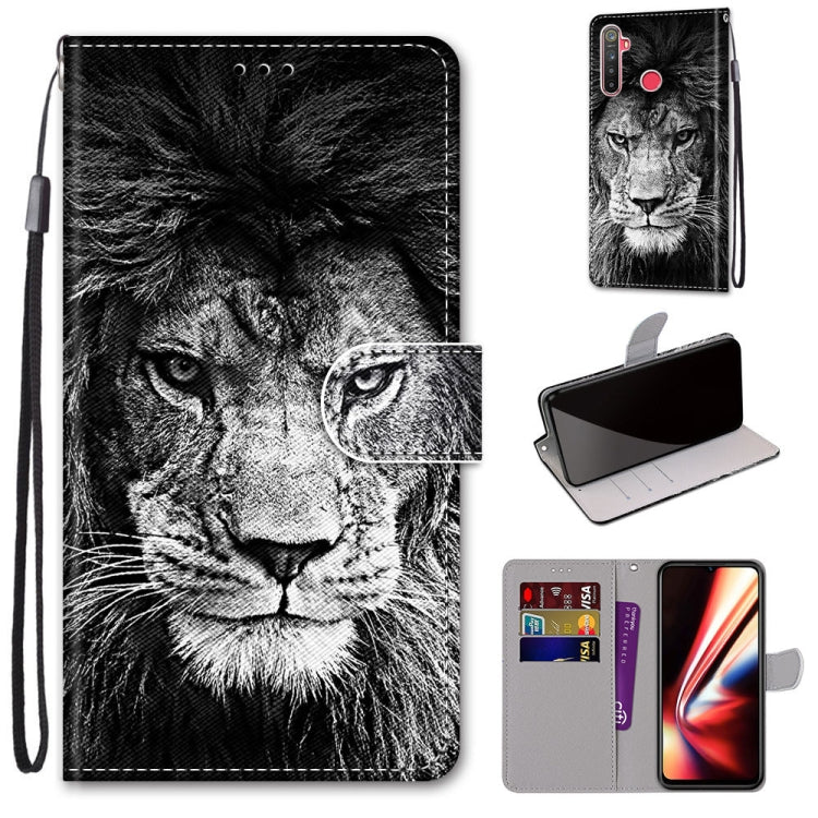 Coloured Drawing Cross Texture Horizontal Flip PU Leather Case with Holder & Card Slots & Wallet & Lanyard, For OPPO Realme 5 / 5s / 5i / C3 / C3i / 6i / Narzo10 / 10A / 20A, For OPPO Realme C15 / C12 / C25 / 7i (Global) / Narzo 20 / 30A���������������...