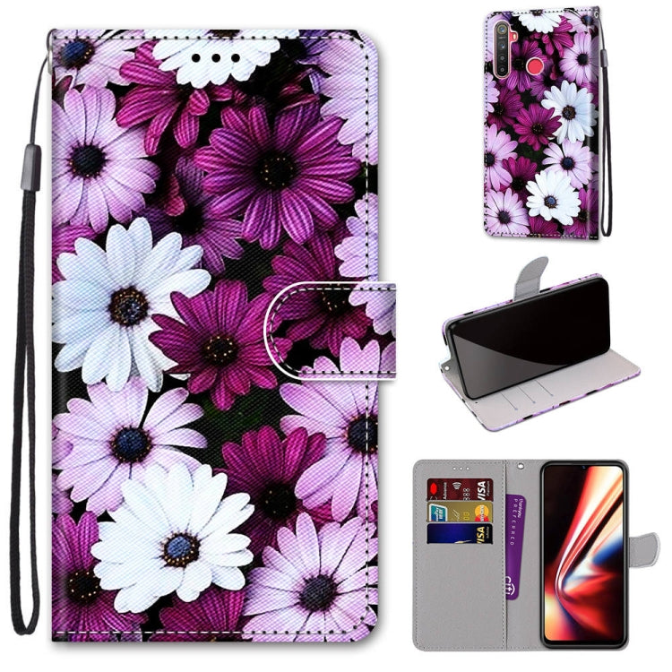 Coloured Drawing Cross Texture Horizontal Flip PU Leather Case with Holder & Card Slots & Wallet & Lanyard, For OPPO Realme 5 / 5s / 5i / C3 / C3i / 6i / Narzo10 / 10A / 20A, For OPPO Realme C15 / C12 / C25 / 7i (Global) / Narzo 20 / 30A���������������...