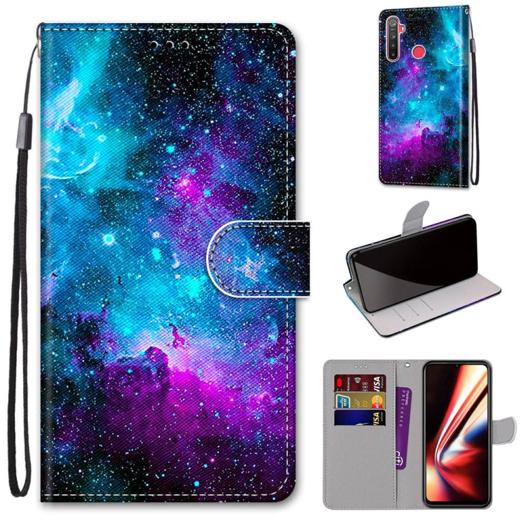 Coloured Drawing Cross Texture Horizontal Flip PU Leather Case with Holder & Card Slots & Wallet & Lanyard, For OPPO Realme 5 / 5s / 5i / C3 / C3i / 6i / Narzo10 / 10A / 20A, For OPPO Realme C15 / C12 / C25 / 7i (Global) / Narzo 20 / 30A���������������...