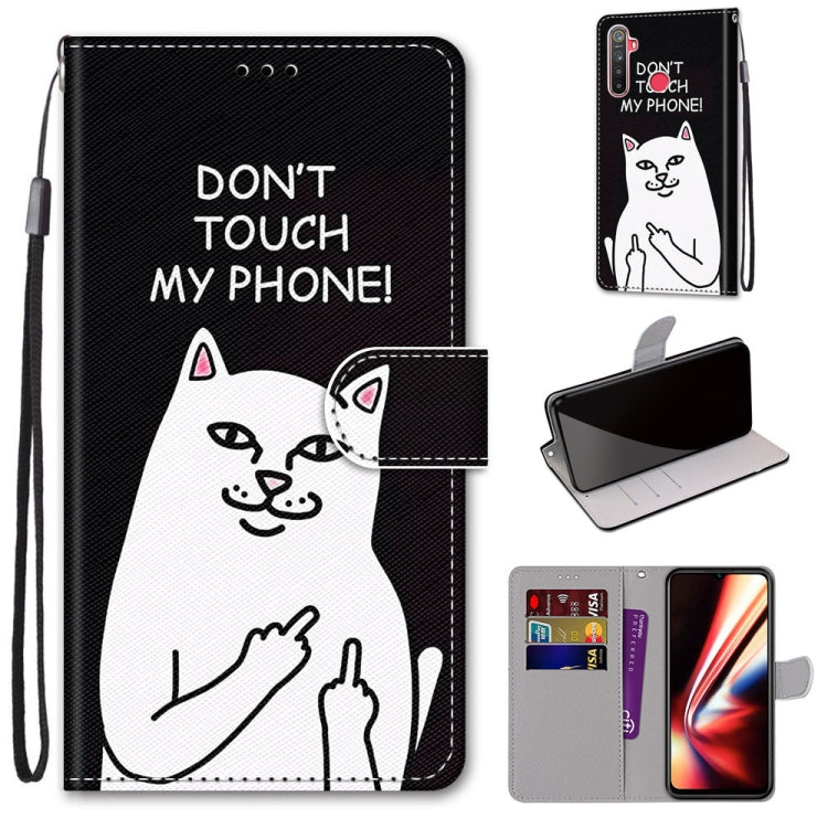 Coloured Drawing Cross Texture Horizontal Flip PU Leather Case with Holder & Card Slots & Wallet & Lanyard, For OPPO Realme 5 / 5s / 5i / C3 / C3i / 6i / Narzo10 / 10A / 20A, For OPPO Realme C15 / C12 / C25 / 7i (Global) / Narzo 20 / 30A���������������...