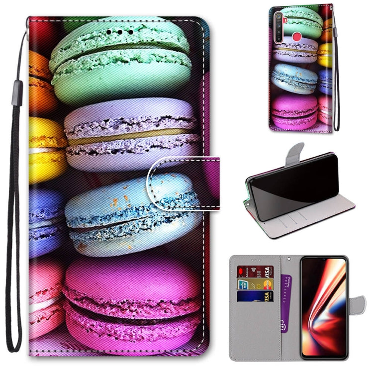 Coloured Drawing Cross Texture Horizontal Flip PU Leather Case with Holder & Card Slots & Wallet & Lanyard, For OPPO Realme 5 / 5s / 5i / C3 / C3i / 6i / Narzo10 / 10A / 20A, For OPPO Realme C15 / C12 / C25 / 7i (Global) / Narzo 20 / 30A���������������...