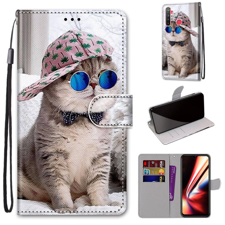 Coloured Drawing Cross Texture Horizontal Flip PU Leather Case with Holder & Card Slots & Wallet & Lanyard, For OPPO Realme 5 / 5s / 5i / C3 / C3i / 6i / Narzo10 / 10A / 20A, For OPPO Realme C15 / C12 / C25 / 7i (Global) / Narzo 20 / 30A���������������...