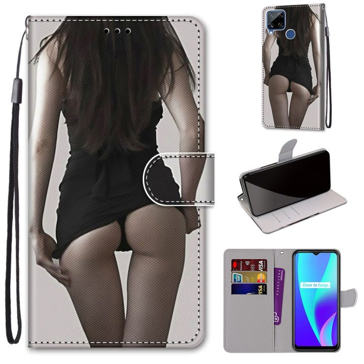 Coloured Drawing Cross Texture Horizontal Flip PU Leather Case with Holder & Card Slots & Wallet & Lanyard, For OPPO Realme 5 / 5s / 5i / C3 / C3i / 6i / Narzo10 / 10A / 20A, For OPPO Realme C15 / C12 / C25 / 7i (Global) / Narzo 20 / 30A���������������...