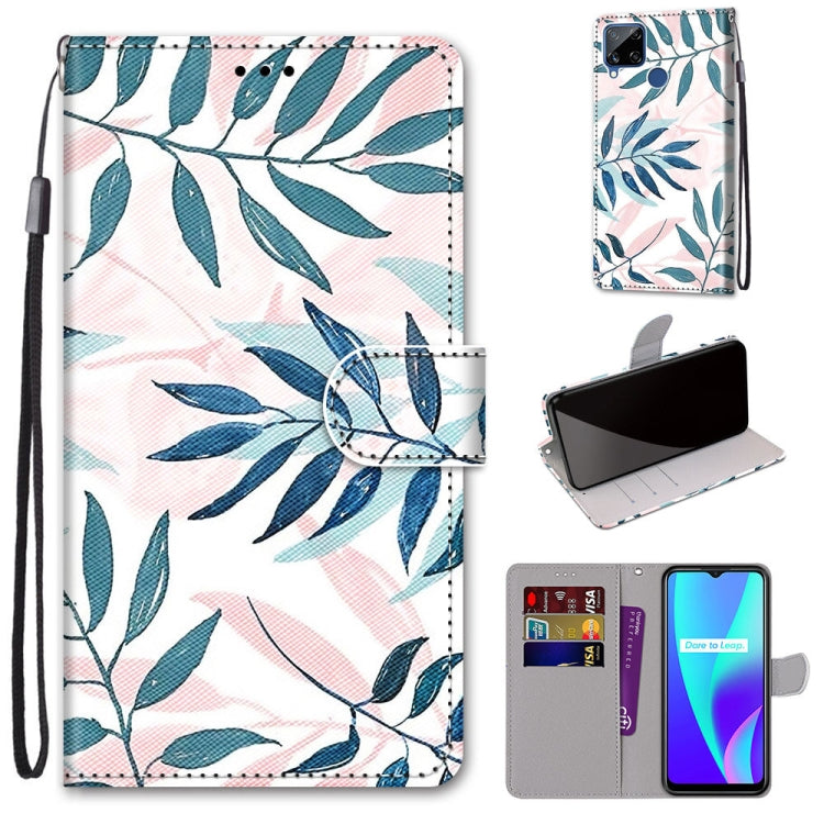 Coloured Drawing Cross Texture Horizontal Flip PU Leather Case with Holder & Card Slots & Wallet & Lanyard, For OPPO Realme 5 / 5s / 5i / C3 / C3i / 6i / Narzo10 / 10A / 20A, For OPPO Realme C15 / C12 / C25 / 7i (Global) / Narzo 20 / 30A���������������...