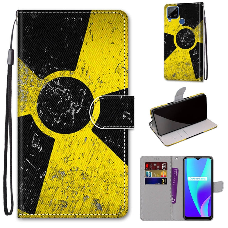 Coloured Drawing Cross Texture Horizontal Flip PU Leather Case with Holder & Card Slots & Wallet & Lanyard, For OPPO Realme 5 / 5s / 5i / C3 / C3i / 6i / Narzo10 / 10A / 20A, For OPPO Realme C15 / C12 / C25 / 7i (Global) / Narzo 20 / 30A���������������...