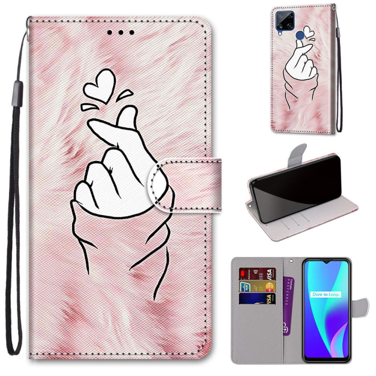 Coloured Drawing Cross Texture Horizontal Flip PU Leather Case with Holder & Card Slots & Wallet & Lanyard, For OPPO Realme 5 / 5s / 5i / C3 / C3i / 6i / Narzo10 / 10A / 20A, For OPPO Realme C15 / C12 / C25 / 7i (Global) / Narzo 20 / 30A���������������...