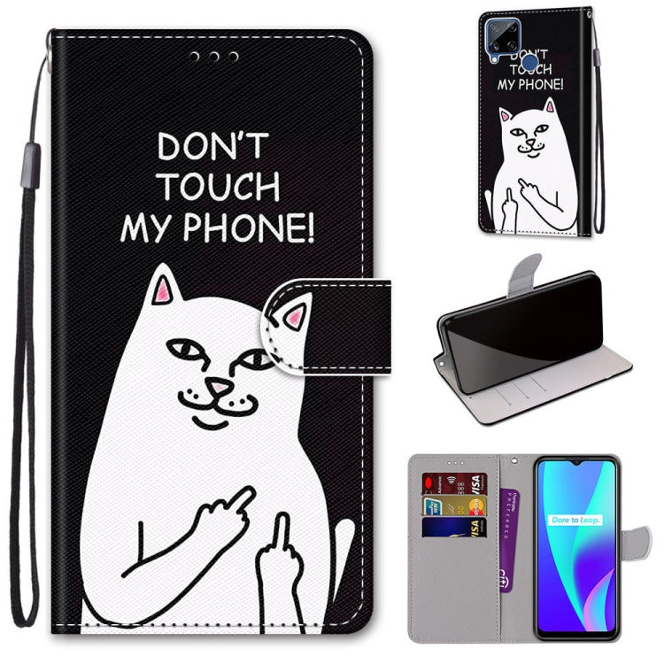 Coloured Drawing Cross Texture Horizontal Flip PU Leather Case with Holder & Card Slots & Wallet & Lanyard, For OPPO Realme 5 / 5s / 5i / C3 / C3i / 6i / Narzo10 / 10A / 20A, For OPPO Realme C15 / C12 / C25 / 7i (Global) / Narzo 20 / 30A���������������...