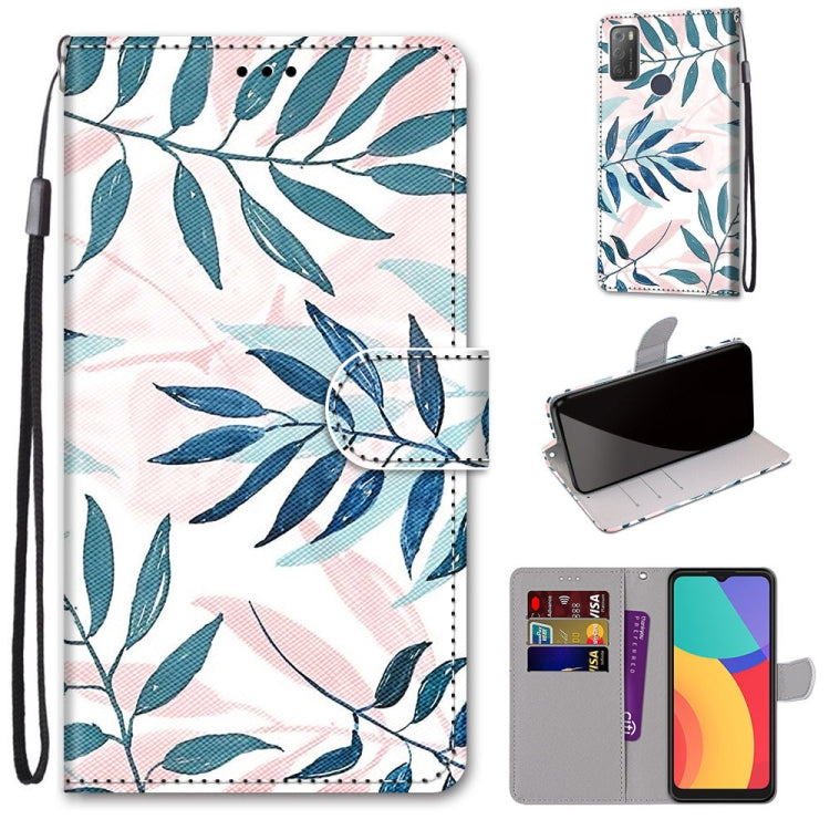 Coloured Drawing Cross Texture Horizontal Flip PU Leather Case with Holder & Card Slots & Wallet & Lanyard, For OPPO Realme 5 / 5s / 5i / C3 / C3i / 6i / Narzo10 / 10A / 20A, For OPPO Realme C15 / C12 / C25 / 7i (Global) / Narzo 20 / 30A���������������...