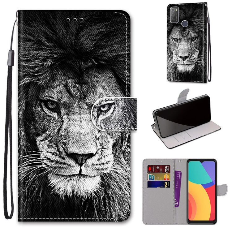 Coloured Drawing Cross Texture Horizontal Flip PU Leather Case with Holder & Card Slots & Wallet & Lanyard, For OPPO Realme 5 / 5s / 5i / C3 / C3i / 6i / Narzo10 / 10A / 20A, For OPPO Realme C15 / C12 / C25 / 7i (Global) / Narzo 20 / 30A���������������...