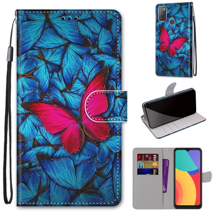 Coloured Drawing Cross Texture Horizontal Flip PU Leather Case with Holder & Card Slots & Wallet & Lanyard, For OPPO Realme 5 / 5s / 5i / C3 / C3i / 6i / Narzo10 / 10A / 20A, For OPPO Realme C15 / C12 / C25 / 7i (Global) / Narzo 20 / 30A���������������...