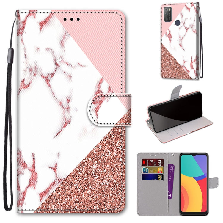 Coloured Drawing Cross Texture Horizontal Flip PU Leather Case with Holder & Card Slots & Wallet & Lanyard, For OPPO Realme 5 / 5s / 5i / C3 / C3i / 6i / Narzo10 / 10A / 20A, For OPPO Realme C15 / C12 / C25 / 7i (Global) / Narzo 20 / 30A���������������...