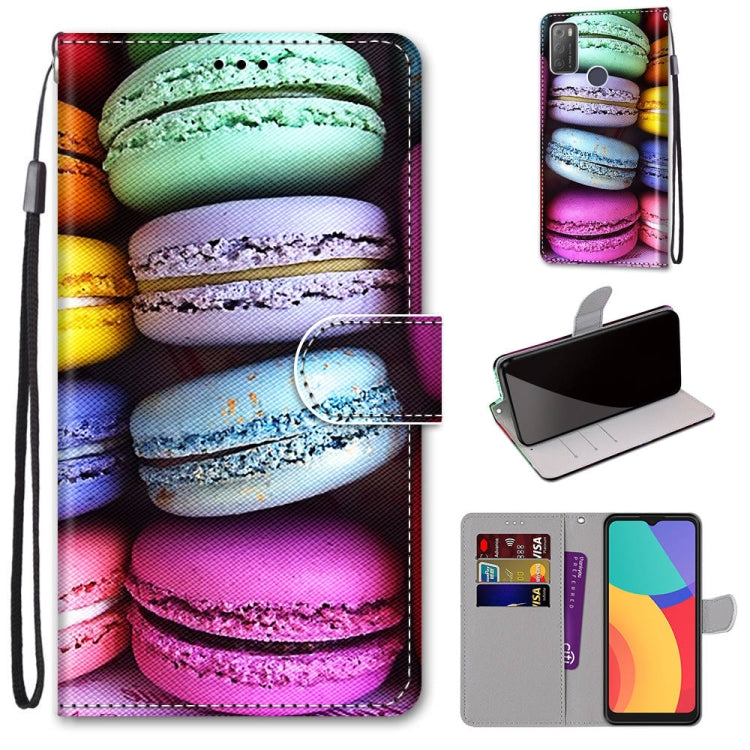 Coloured Drawing Cross Texture Horizontal Flip PU Leather Case with Holder & Card Slots & Wallet & Lanyard, For OPPO Realme 5 / 5s / 5i / C3 / C3i / 6i / Narzo10 / 10A / 20A, For OPPO Realme C15 / C12 / C25 / 7i (Global) / Narzo 20 / 30A���������������...