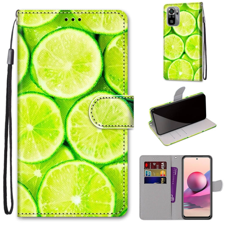 Coloured Drawing Cross Texture Horizontal Flip PU Leather Case with Holder & Card Slots & Wallet & Lanyard, For Xiaomi Redmi Note 10 4G / Note 10S, For Xiaomi Redmi Note 10 5G, For Xiaomi Redmi Note 10 Pro Max / Note 10 Pro, For Nokia 5.4