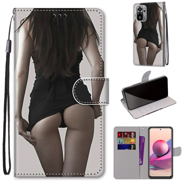 Coloured Drawing Cross Texture Horizontal Flip PU Leather Case with Holder & Card Slots & Wallet & Lanyard, For Xiaomi Redmi Note 10 4G / Note 10S, For Xiaomi Redmi Note 10 5G, For Xiaomi Redmi Note 10 Pro Max / Note 10 Pro, For Nokia 5.4
