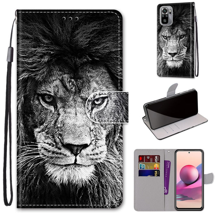 Coloured Drawing Cross Texture Horizontal Flip PU Leather Case with Holder & Card Slots & Wallet & Lanyard, For Xiaomi Redmi Note 10 4G / Note 10S, For Xiaomi Redmi Note 10 5G, For Xiaomi Redmi Note 10 Pro Max / Note 10 Pro, For Nokia 5.4