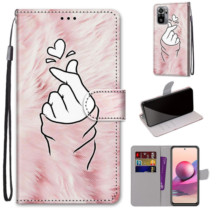 Coloured Drawing Cross Texture Horizontal Flip PU Leather Case with Holder & Card Slots & Wallet & Lanyard, For Xiaomi Redmi Note 10 4G / Note 10S, For Xiaomi Redmi Note 10 5G, For Xiaomi Redmi Note 10 Pro Max / Note 10 Pro, For Nokia 5.4