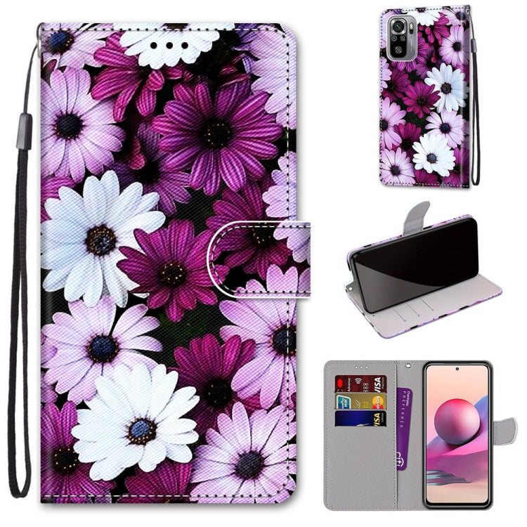 Coloured Drawing Cross Texture Horizontal Flip PU Leather Case with Holder & Card Slots & Wallet & Lanyard, For Xiaomi Redmi Note 10 4G / Note 10S, For Xiaomi Redmi Note 10 5G, For Xiaomi Redmi Note 10 Pro Max / Note 10 Pro, For Nokia 5.4