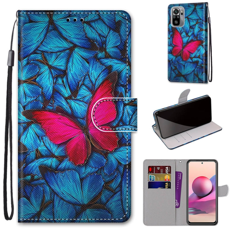 Coloured Drawing Cross Texture Horizontal Flip PU Leather Case with Holder & Card Slots & Wallet & Lanyard, For Xiaomi Redmi Note 10 4G / Note 10S, For Xiaomi Redmi Note 10 5G, For Xiaomi Redmi Note 10 Pro Max / Note 10 Pro, For Nokia 5.4