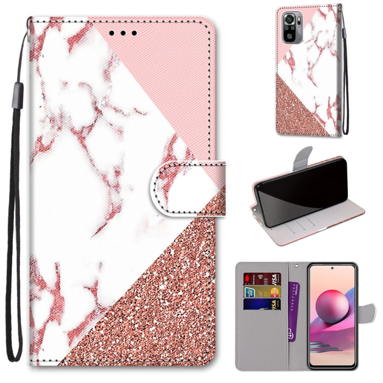 Coloured Drawing Cross Texture Horizontal Flip PU Leather Case with Holder & Card Slots & Wallet & Lanyard, For Xiaomi Redmi Note 10 4G / Note 10S, For Xiaomi Redmi Note 10 5G, For Xiaomi Redmi Note 10 Pro Max / Note 10 Pro, For Nokia 5.4