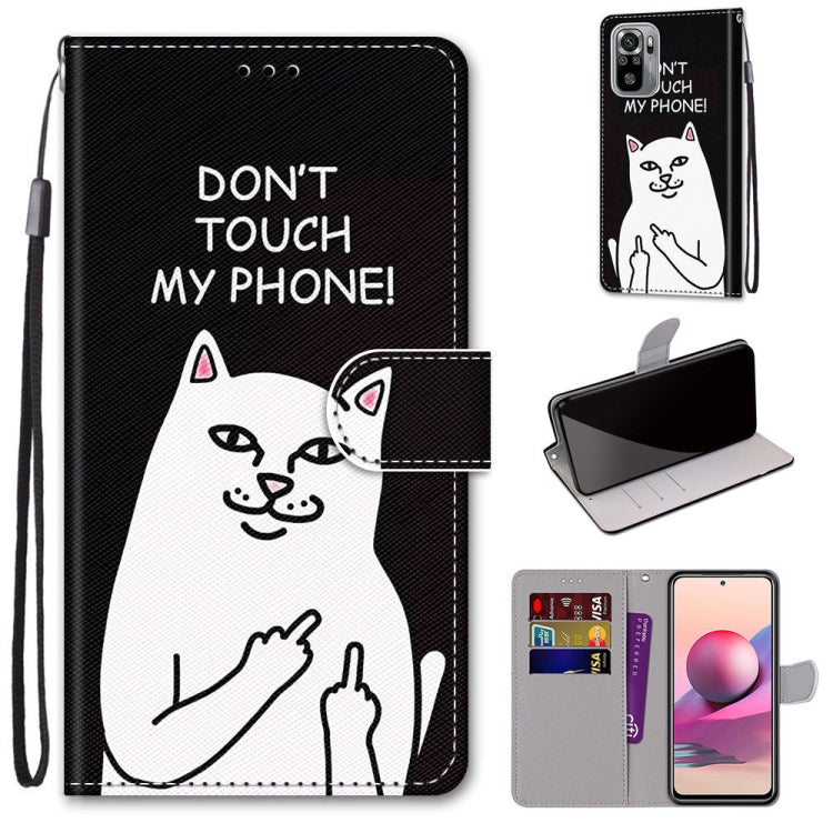 Coloured Drawing Cross Texture Horizontal Flip PU Leather Case with Holder & Card Slots & Wallet & Lanyard, For Xiaomi Redmi Note 10 4G / Note 10S, For Xiaomi Redmi Note 10 5G, For Xiaomi Redmi Note 10 Pro Max / Note 10 Pro, For Nokia 5.4