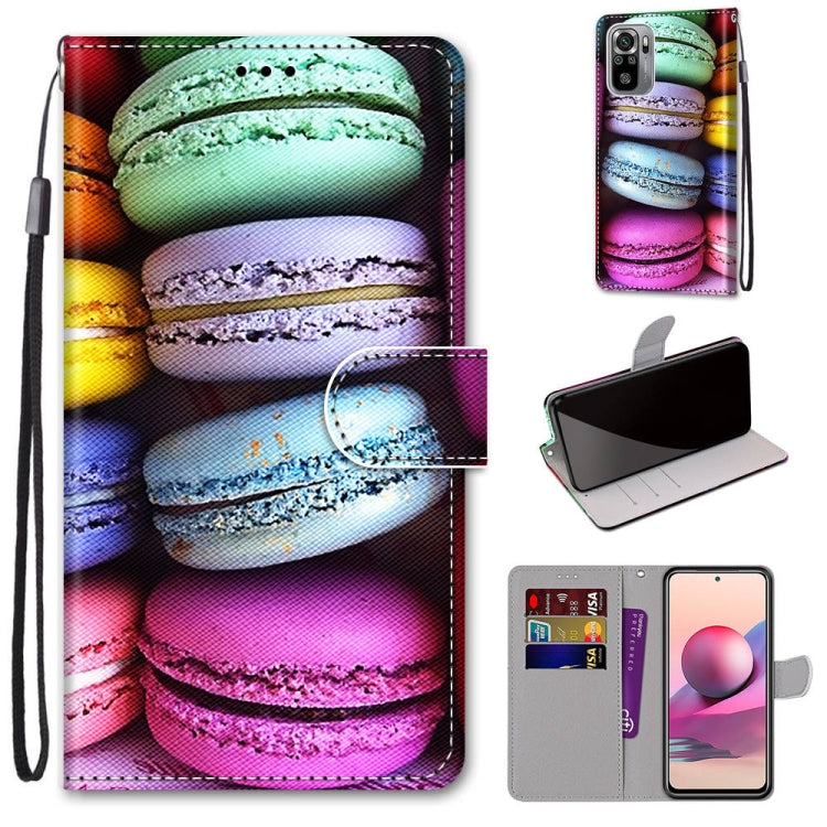 Coloured Drawing Cross Texture Horizontal Flip PU Leather Case with Holder & Card Slots & Wallet & Lanyard, For Xiaomi Redmi Note 10 4G / Note 10S, For Xiaomi Redmi Note 10 5G, For Xiaomi Redmi Note 10 Pro Max / Note 10 Pro, For Nokia 5.4