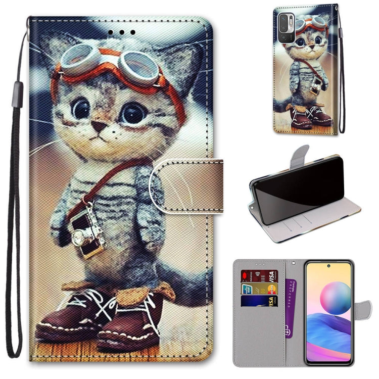 Coloured Drawing Cross Texture Horizontal Flip PU Leather Case with Holder & Card Slots & Wallet & Lanyard, For Xiaomi Redmi Note 10 4G / Note 10S, For Xiaomi Redmi Note 10 5G, For Xiaomi Redmi Note 10 Pro Max / Note 10 Pro, For Nokia 5.4