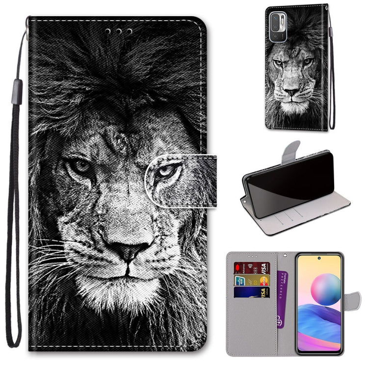Coloured Drawing Cross Texture Horizontal Flip PU Leather Case with Holder & Card Slots & Wallet & Lanyard, For Xiaomi Redmi Note 10 4G / Note 10S, For Xiaomi Redmi Note 10 5G, For Xiaomi Redmi Note 10 Pro Max / Note 10 Pro, For Nokia 5.4