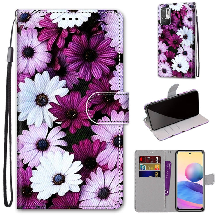 Coloured Drawing Cross Texture Horizontal Flip PU Leather Case with Holder & Card Slots & Wallet & Lanyard, For Xiaomi Redmi Note 10 4G / Note 10S, For Xiaomi Redmi Note 10 5G, For Xiaomi Redmi Note 10 Pro Max / Note 10 Pro, For Nokia 5.4