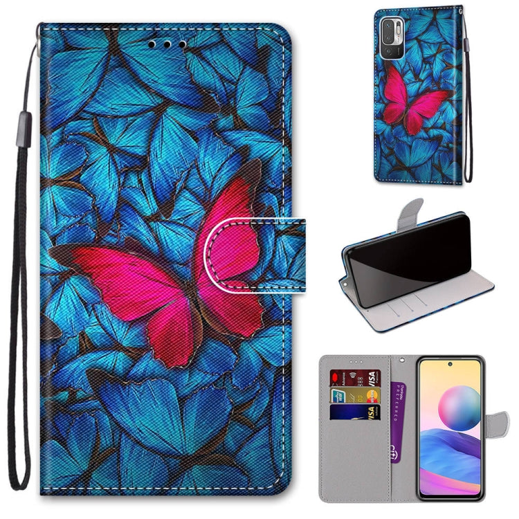 Coloured Drawing Cross Texture Horizontal Flip PU Leather Case with Holder & Card Slots & Wallet & Lanyard, For Xiaomi Redmi Note 10 4G / Note 10S, For Xiaomi Redmi Note 10 5G, For Xiaomi Redmi Note 10 Pro Max / Note 10 Pro, For Nokia 5.4