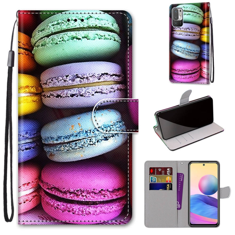 Coloured Drawing Cross Texture Horizontal Flip PU Leather Case with Holder & Card Slots & Wallet & Lanyard, For Xiaomi Redmi Note 10 4G / Note 10S, For Xiaomi Redmi Note 10 5G, For Xiaomi Redmi Note 10 Pro Max / Note 10 Pro, For Nokia 5.4