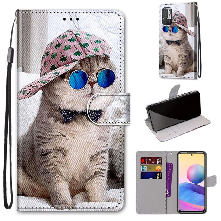 Coloured Drawing Cross Texture Horizontal Flip PU Leather Case with Holder & Card Slots & Wallet & Lanyard, For Xiaomi Redmi Note 10 4G / Note 10S, For Xiaomi Redmi Note 10 5G, For Xiaomi Redmi Note 10 Pro Max / Note 10 Pro, For Nokia 5.4