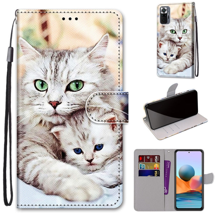 Coloured Drawing Cross Texture Horizontal Flip PU Leather Case with Holder & Card Slots & Wallet & Lanyard, For Xiaomi Redmi Note 10 4G / Note 10S, For Xiaomi Redmi Note 10 5G, For Xiaomi Redmi Note 10 Pro Max / Note 10 Pro, For Nokia 5.4