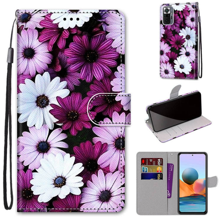 Coloured Drawing Cross Texture Horizontal Flip PU Leather Case with Holder & Card Slots & Wallet & Lanyard, For Xiaomi Redmi Note 10 4G / Note 10S, For Xiaomi Redmi Note 10 5G, For Xiaomi Redmi Note 10 Pro Max / Note 10 Pro, For Nokia 5.4