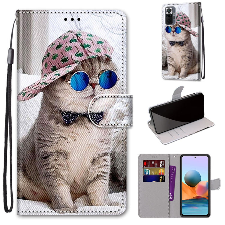 Coloured Drawing Cross Texture Horizontal Flip PU Leather Case with Holder & Card Slots & Wallet & Lanyard, For Xiaomi Redmi Note 10 4G / Note 10S, For Xiaomi Redmi Note 10 5G, For Xiaomi Redmi Note 10 Pro Max / Note 10 Pro, For Nokia 5.4