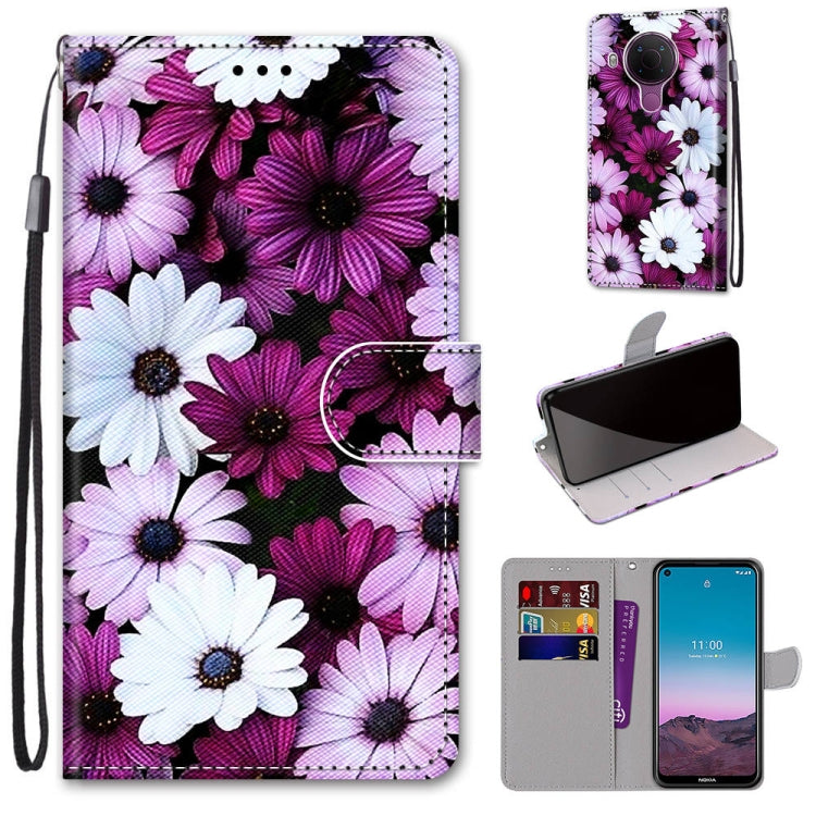 Coloured Drawing Cross Texture Horizontal Flip PU Leather Case with Holder & Card Slots & Wallet & Lanyard, For Xiaomi Redmi Note 10 4G / Note 10S, For Xiaomi Redmi Note 10 5G, For Xiaomi Redmi Note 10 Pro Max / Note 10 Pro, For Nokia 5.4