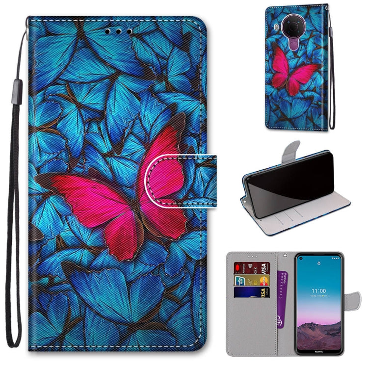 Coloured Drawing Cross Texture Horizontal Flip PU Leather Case with Holder & Card Slots & Wallet & Lanyard, For Xiaomi Redmi Note 10 4G / Note 10S, For Xiaomi Redmi Note 10 5G, For Xiaomi Redmi Note 10 Pro Max / Note 10 Pro, For Nokia 5.4