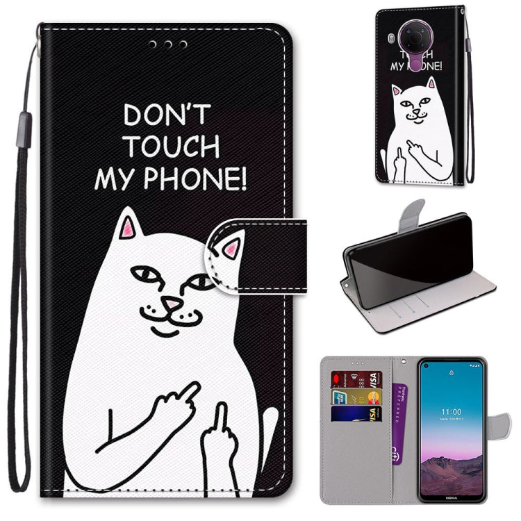 Coloured Drawing Cross Texture Horizontal Flip PU Leather Case with Holder & Card Slots & Wallet & Lanyard, For Xiaomi Redmi Note 10 4G / Note 10S, For Xiaomi Redmi Note 10 5G, For Xiaomi Redmi Note 10 Pro Max / Note 10 Pro, For Nokia 5.4