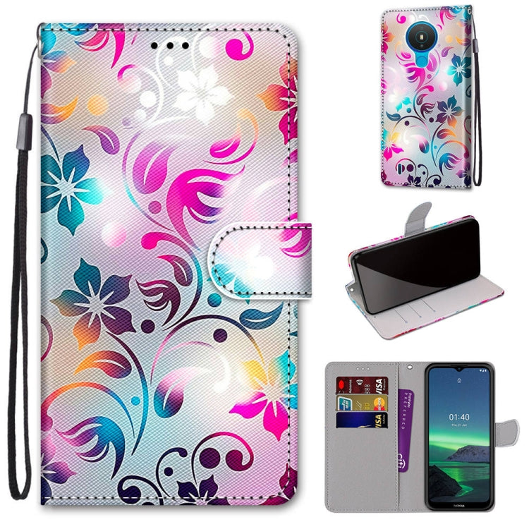 Coloured Drawing Cross Texture Horizontal Flip PU Leather Case with Holder & Card Slots & Wallet & Lanyard, For Nokia 1.4, For Samsung Galaxy A32 4G / A32 Lite, For Samsung Galaxy F62 / M62, For Samsung Galaxy S21 FE