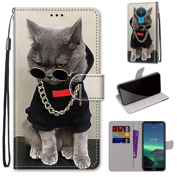 Coloured Drawing Cross Texture Horizontal Flip PU Leather Case with Holder & Card Slots & Wallet & Lanyard, For Nokia 1.4, For Samsung Galaxy A32 4G / A32 Lite, For Samsung Galaxy F62 / M62, For Samsung Galaxy S21 FE