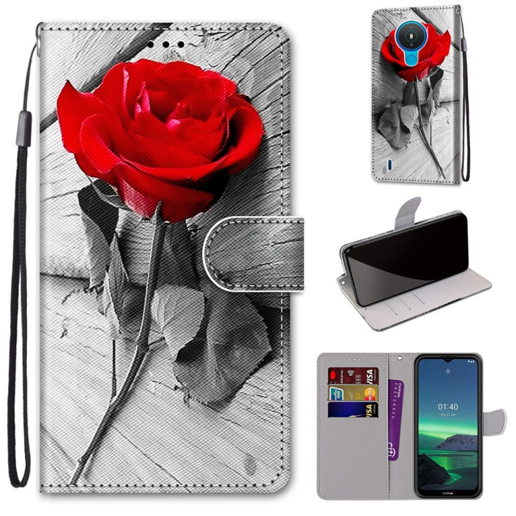 Coloured Drawing Cross Texture Horizontal Flip PU Leather Case with Holder & Card Slots & Wallet & Lanyard, For Nokia 1.4, For Samsung Galaxy A32 4G / A32 Lite, For Samsung Galaxy F62 / M62, For Samsung Galaxy S21 FE